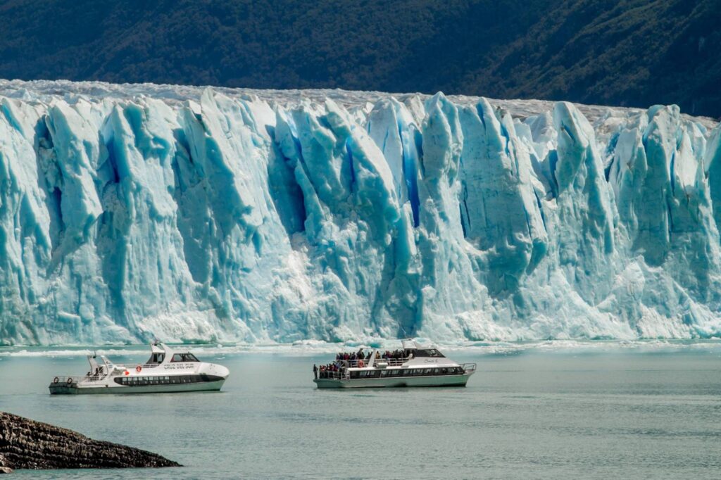 Panorámica de la pared norte del Glaciar Perito Moreno